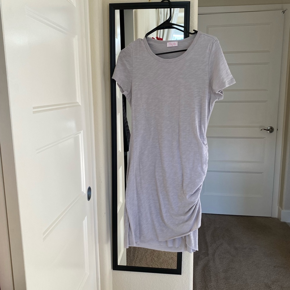 Pink Lily give me a little time T-shirt grey dress-M